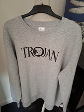Men's Trojan Jumper New Sport Grey And Black 3xl Chest 52-54