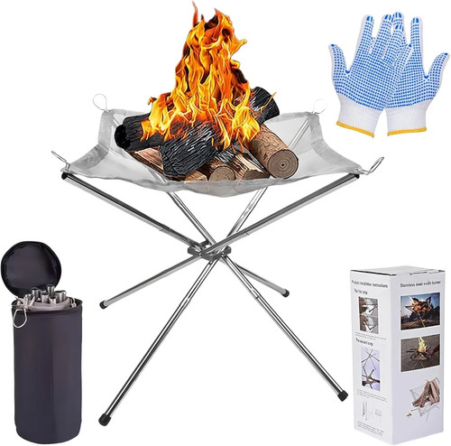 Portable foldable fire pit - portable,