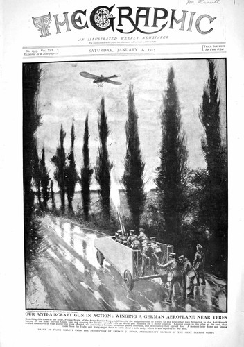 Old antique print - print, 1915