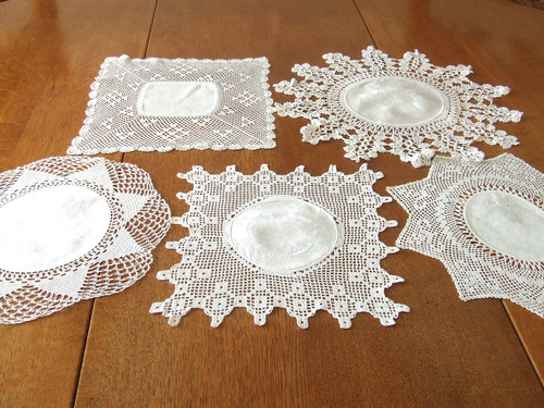 Assorted vintage white hand - 5,