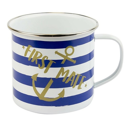 First mate tin mug nauticalia - first,