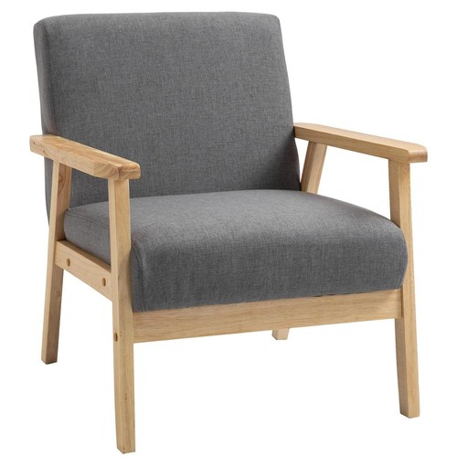 Accent chair with wood frame - accent,