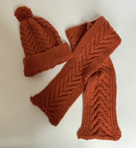 Hand knitted woollen - woollen, hat