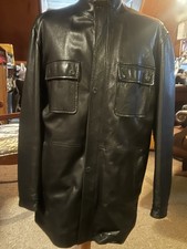Zegna Men’s Black Leather