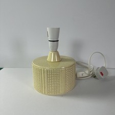Vintage Poole Pottery cream Table Lamp. Helios 