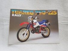 APRILIA TUAREG 125/250 Motorcycle Sales Spec Leaflet c1984 GERMAN TEXT