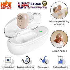 Rechargeable Hearing Aid In-Ear Invisible Digital Enhancer Voice Sound Amplifier