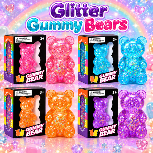 2026 glitter gummy bear - gummy,