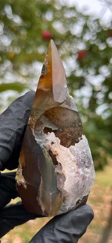Natural agate geode diamond - agate,