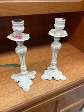 Painted Metal Candle Holder