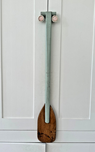 Vintage handmade canoe paddle - vintage,