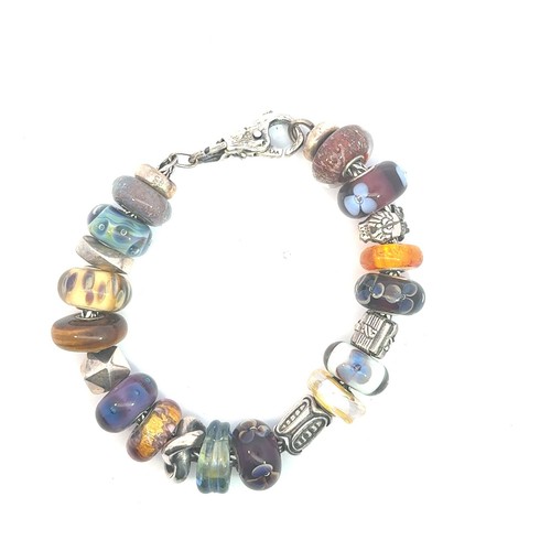 Troll beads silver purple - beads,