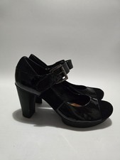 Clarks Black Suede And Patent