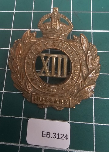 13th hussars cap - 13th, badge