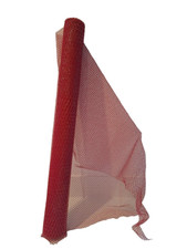 Christmas Red  Mesh Metallic Roll for Decooration, Bow, DIY , Floral  27"x10yds