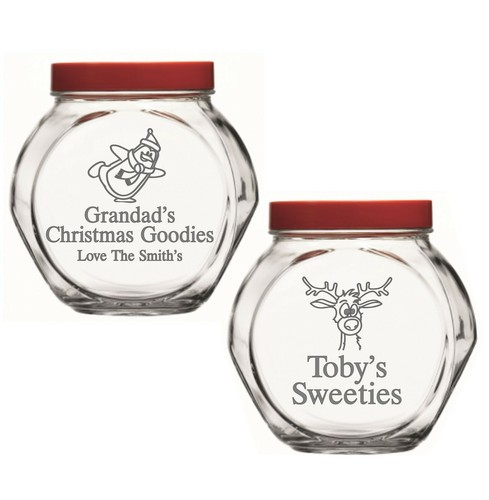 Personalised glass christmas - glass,