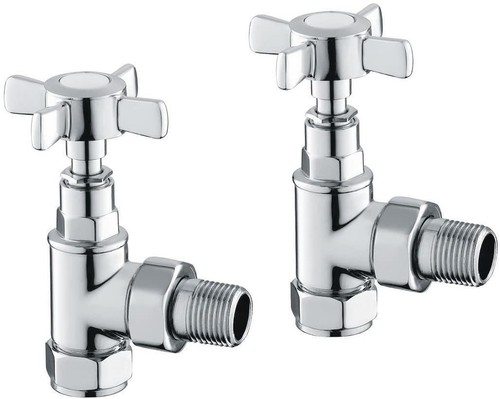 Radiator valves chrome - x2,