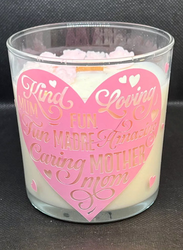 Handmade mum candle - handmade.💜mum,
