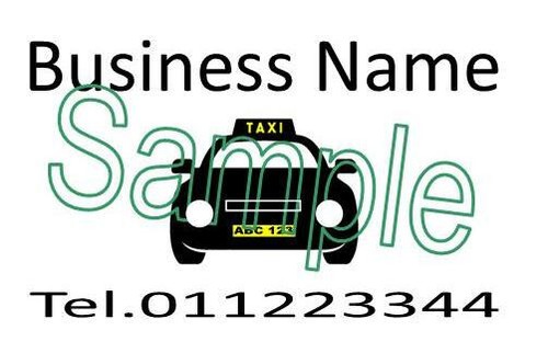 Business cards taxi car - business,