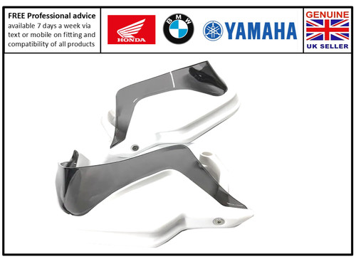 White hand guards tinted - white,