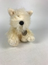 Harrods White Plush Dog Small