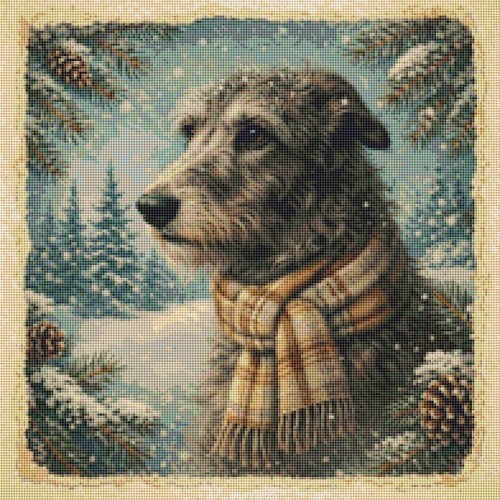 Deerhound puppy dog comfort - deerhound,