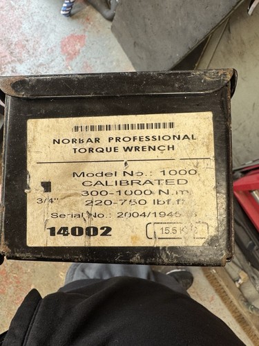 Norbar torque wrench 1000nm - wrench,