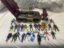 iron man rolling battle headquarters vehicle + Bundle Job Lot Marvel 20 Figures