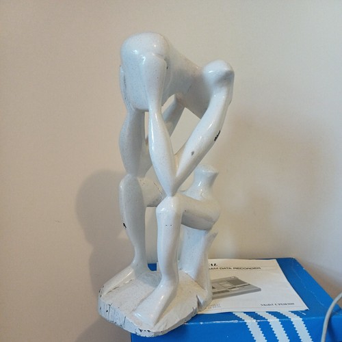 Wooden sculpture the - wooden, thinker