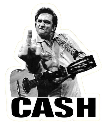 Johnny cash flipping the bird - johnny,