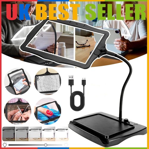 Magnifying glass with - with, light