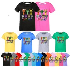 Kids Sprunki Casual Cotton T-Shirt Boys Girls Summer Short Sleeve Tshirt Tops UK