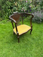 Antique Ornate Inlaid Mahogany