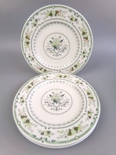 Royal Doulton Dinner Plates "Provencal". Set of four 4. Green. Vintage. 10.5"