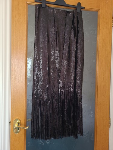 Zara black sequin wrap skirt - zara,