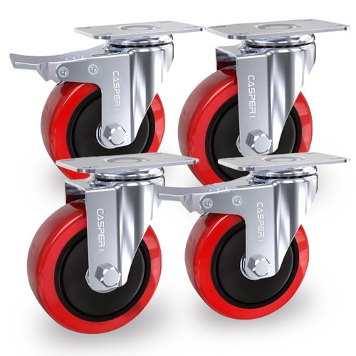 Castor wheels 100mm rubber - 4,