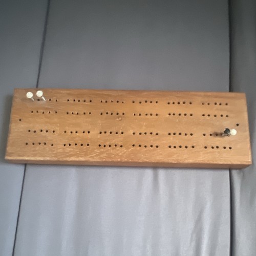 Wood cribbage board game with - cribbage,