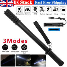 3 Modes 1200000LM Powerful LED Torch Flashlight Stick Police Security Light Lamp