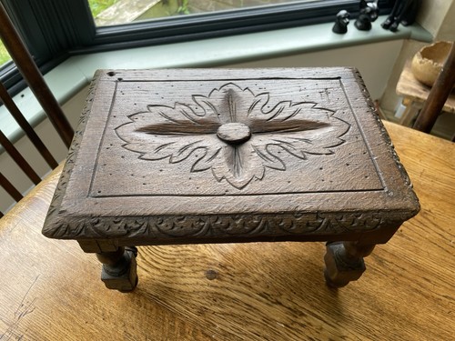 Gothic revival prayer stool - gothic,