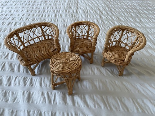 Sindy doll whicker furniture - sindy,