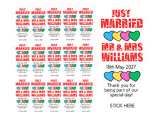 Mini Love heart sweet Wrappers