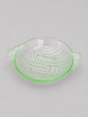 Vintage art deco green pressed - art,