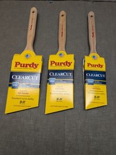 Set Of 3 Purdy ClearCut Angle Paint Brushes 3in, 2.5in, 2in
