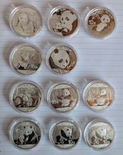 1oz/30g Silver Coins Chinese Panda Series.        from £70