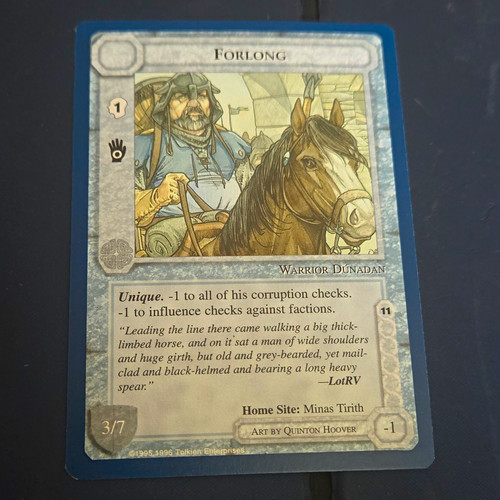 Middle earth ccg forlong - ccg,