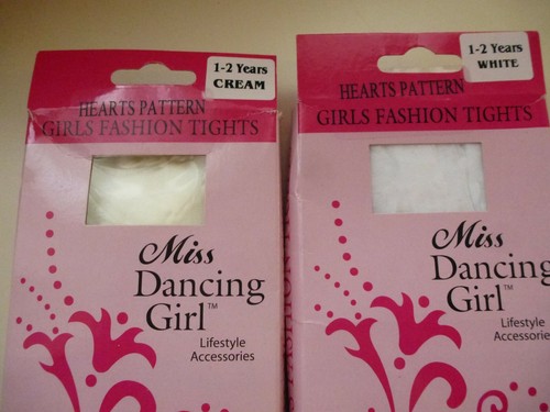 Girls white cream heart - &,