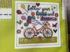 DMC Cross Stitch Kit - FOLLOW YOUR HOPES AND DREAMS Brand New