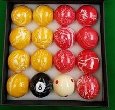 MARBELISED POOL TABLE BALLS 2"