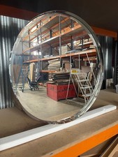 Round Silver Chrome Metal Wall