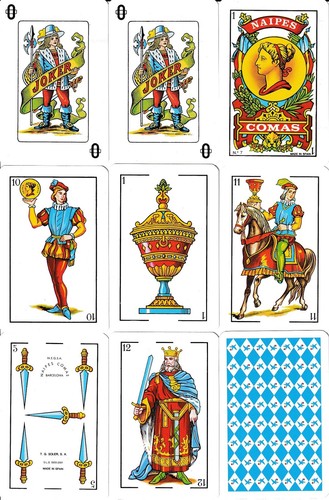 Spanish playing cards deck - spanish,